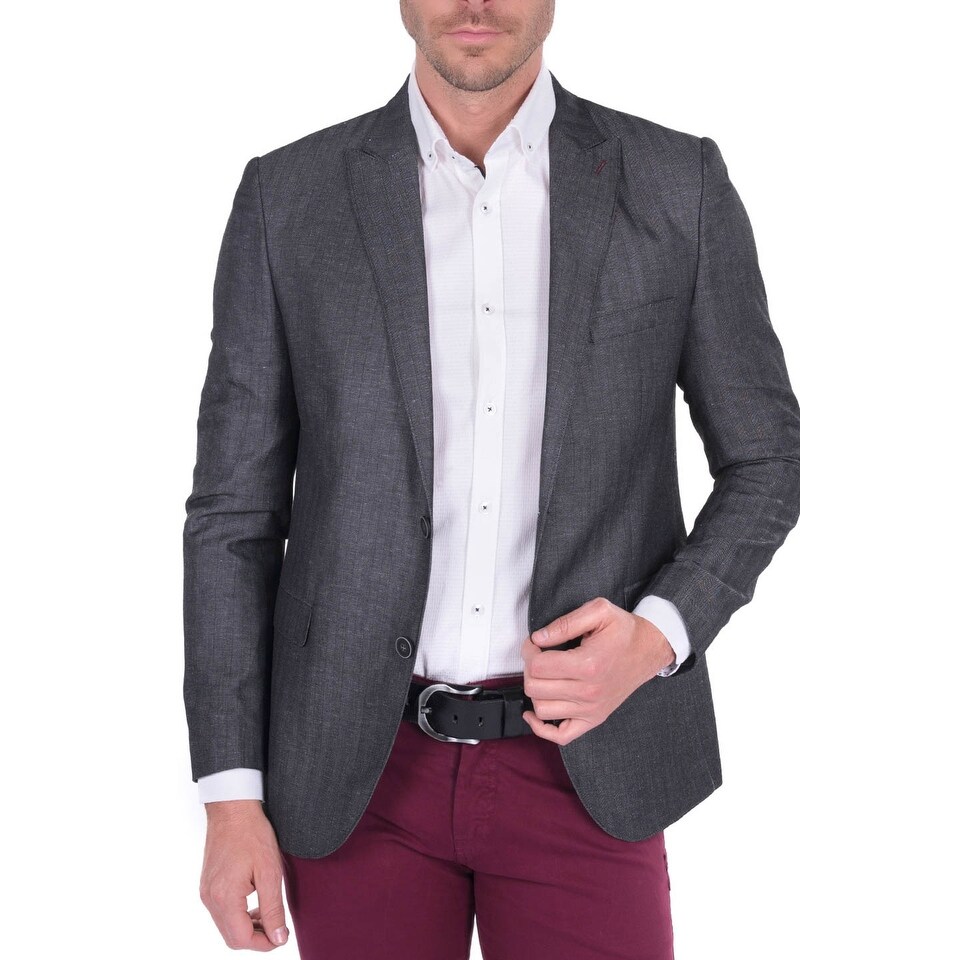 Shop Sir Raymond Tailor Tees Blazer Jacket In Black Overstock