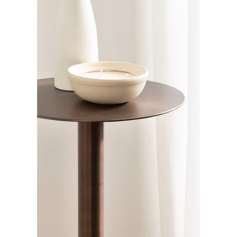 Kate and Laurel Cannings Round Metal Table