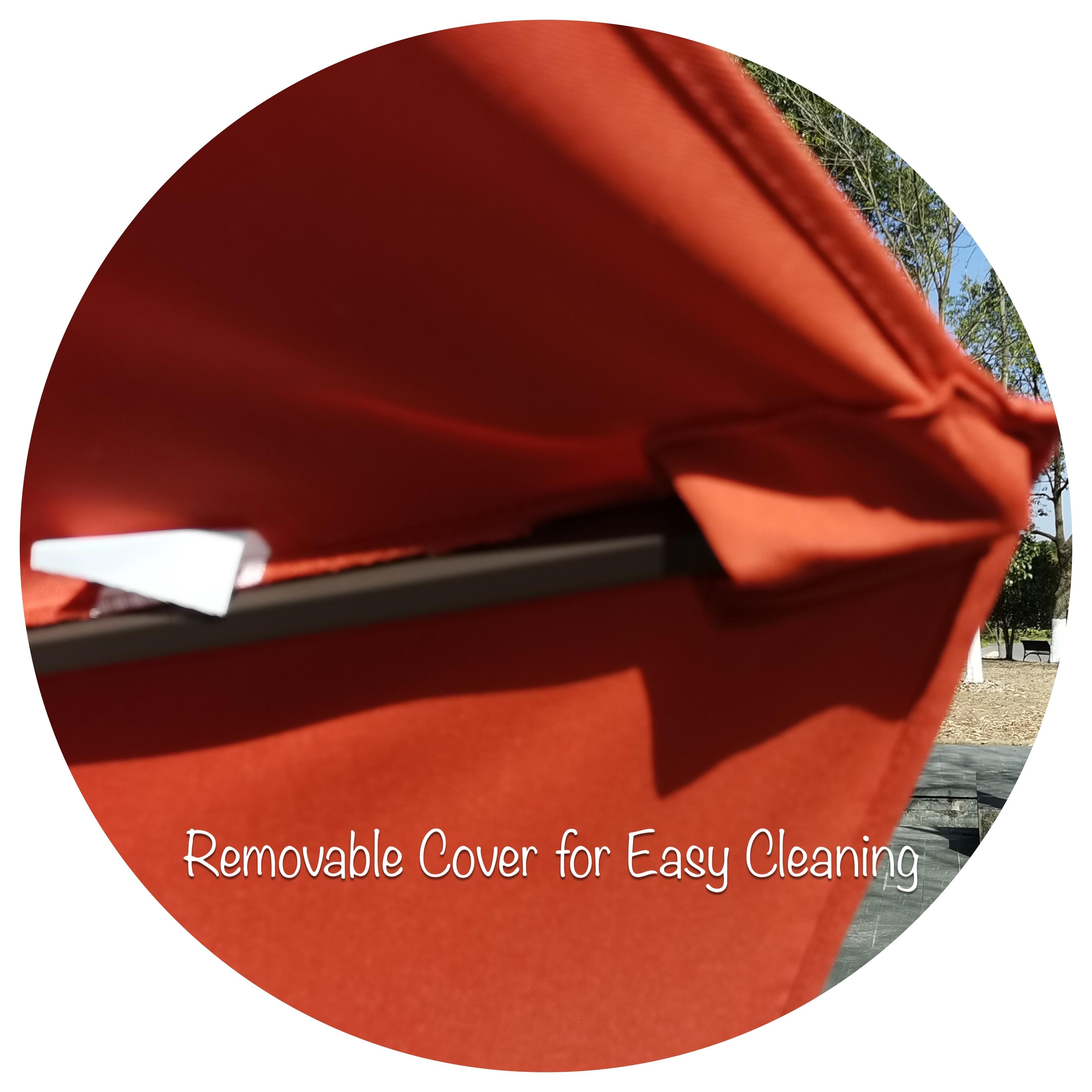 9ft Windvent Market Umbrella with Auto Tilt and No Base Included-image