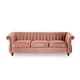 preview thumbnail 21 of 25, Bowie Modern Glam Velvet 3-seat Sofa by Christopher Knight Home