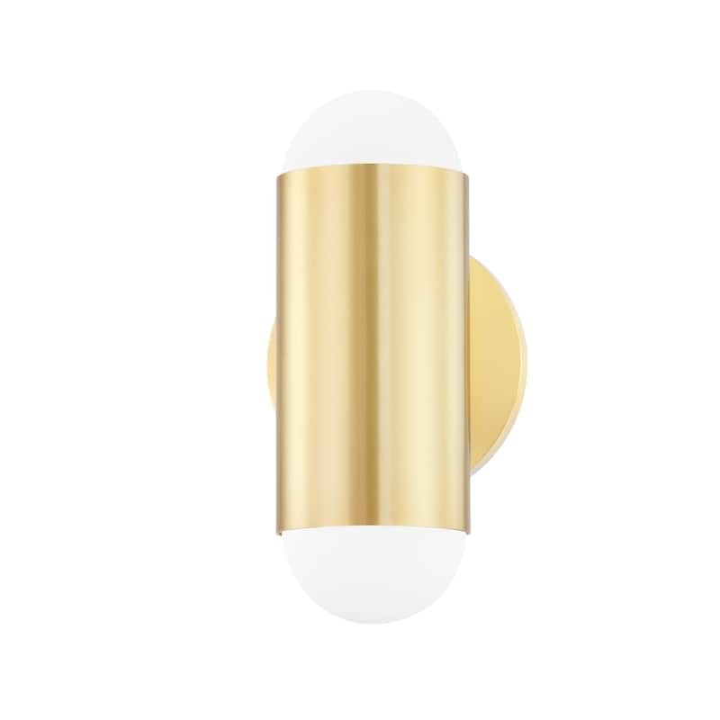 Kira 2 Light Wall Sconce - Aged Brass - Aged Brass