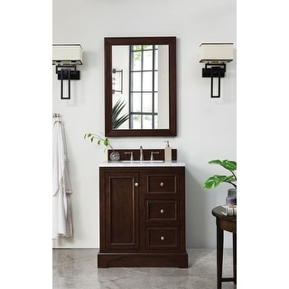 James Martin Vanities De Soto 30" Single Vanity, Burnished Mahogany