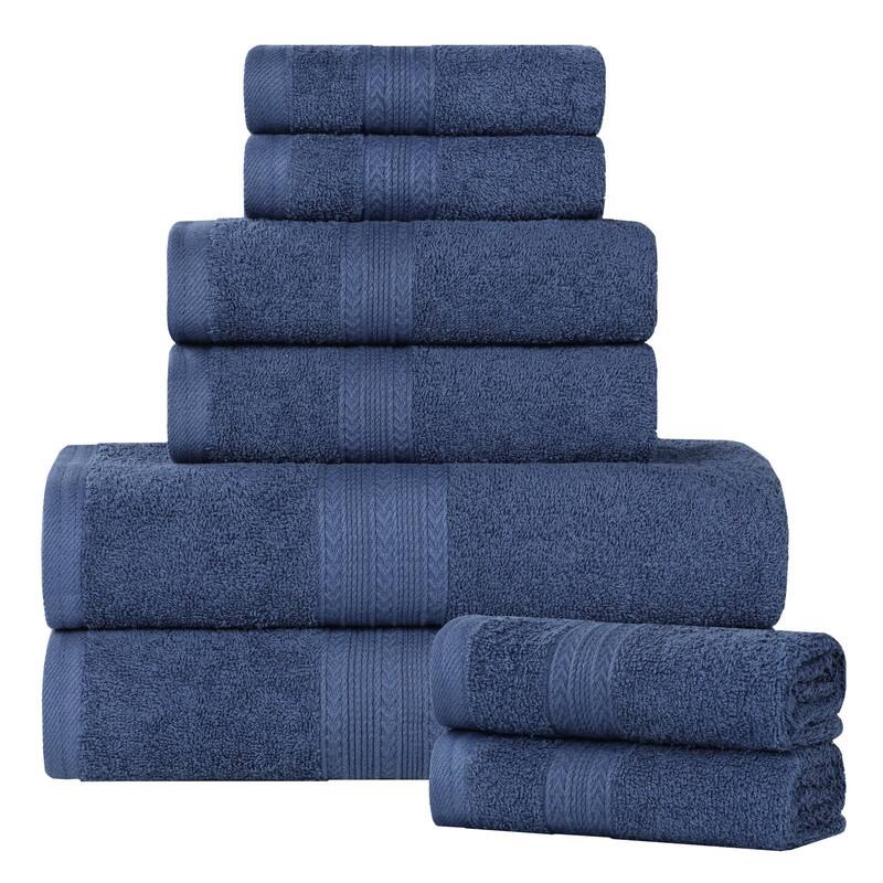 Superior Eco-Friendly Cotton 8-Piece Towel Set