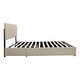 preview thumbnail 16 of 14, Grey Full Upholstered Platform Bed with Lifting Storage and Tufted Headboard