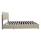 preview thumbnail 7 of 5, Queen Upholstered Platform Bed with Lifting Storage, Queen Size Bed Frame with Storage and Tufted Headboard(Queen, Beige)
