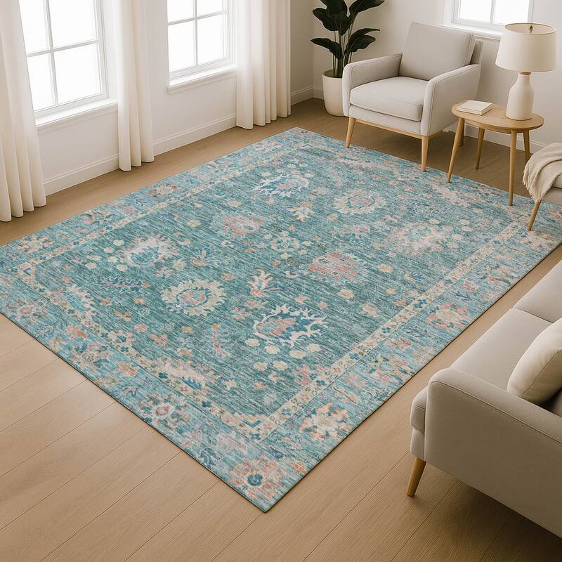 Premium Washable Super Soft Traditional Lily Mayfield Rug