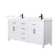 Option White / White Quartz Top / Matte Black Hardware
