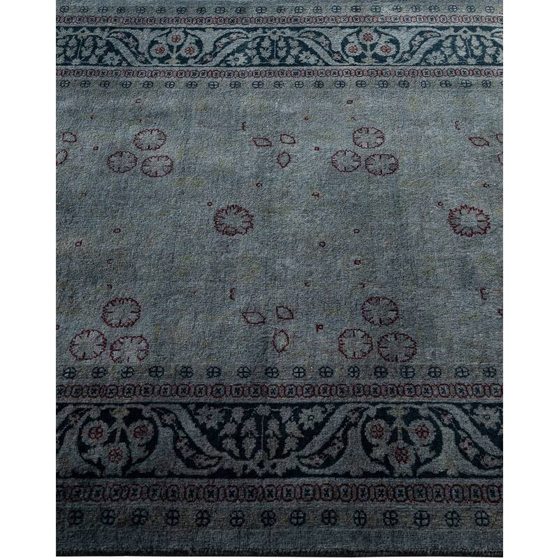 Fine Vibrance One-of-a-Kind Hand-Knotted Area Rug - Gray, 3' 2" x 5' 3" - 3' 2" x 5' 3"