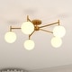 preview thumbnail 10 of 9, Vaxcel Lighting C0297 Armitage 5 Light 32" Wide Semi-Flush Ceiling