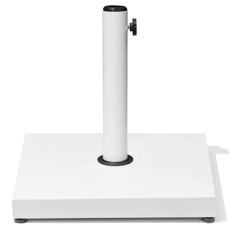 42lbs Outdoor Square Concrete Free Standing Patio Market Umbrella Base - White