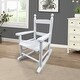 preview thumbnail 8 of 32, Children's rocking oak chair Indoor or Outdoor White