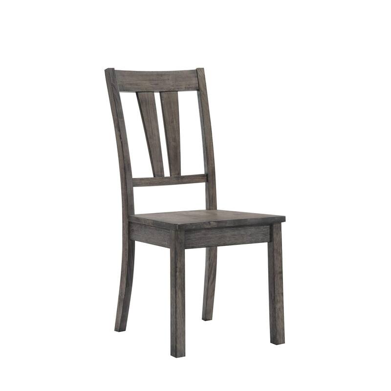 Southwestern Fan Back Dining Chair - Wood Seat, Rustic Farmhouse Style - HomeStock - 40
