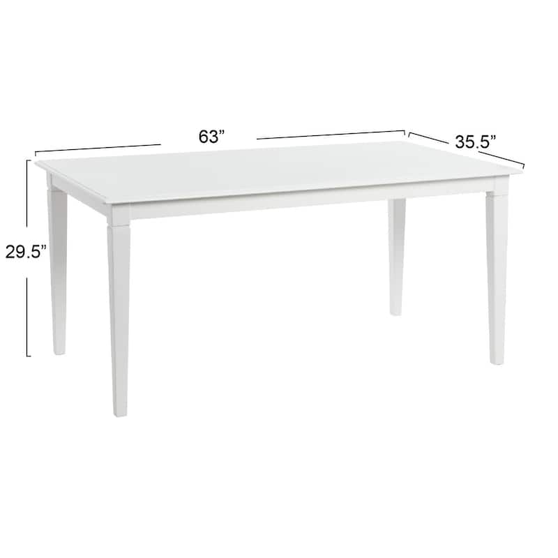 Dining Table with Solid Wood Legs