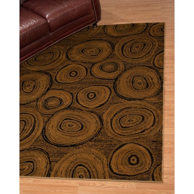 Carbon Loft Page Brown Rustic Area Rug