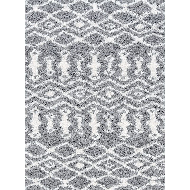 Joy Shag Mediterranean Geometric Indoor Area Rug