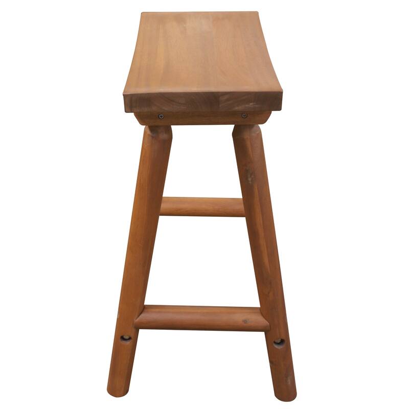 Leigh Country Amber-Log Series Bar Saddle Stool - Brown