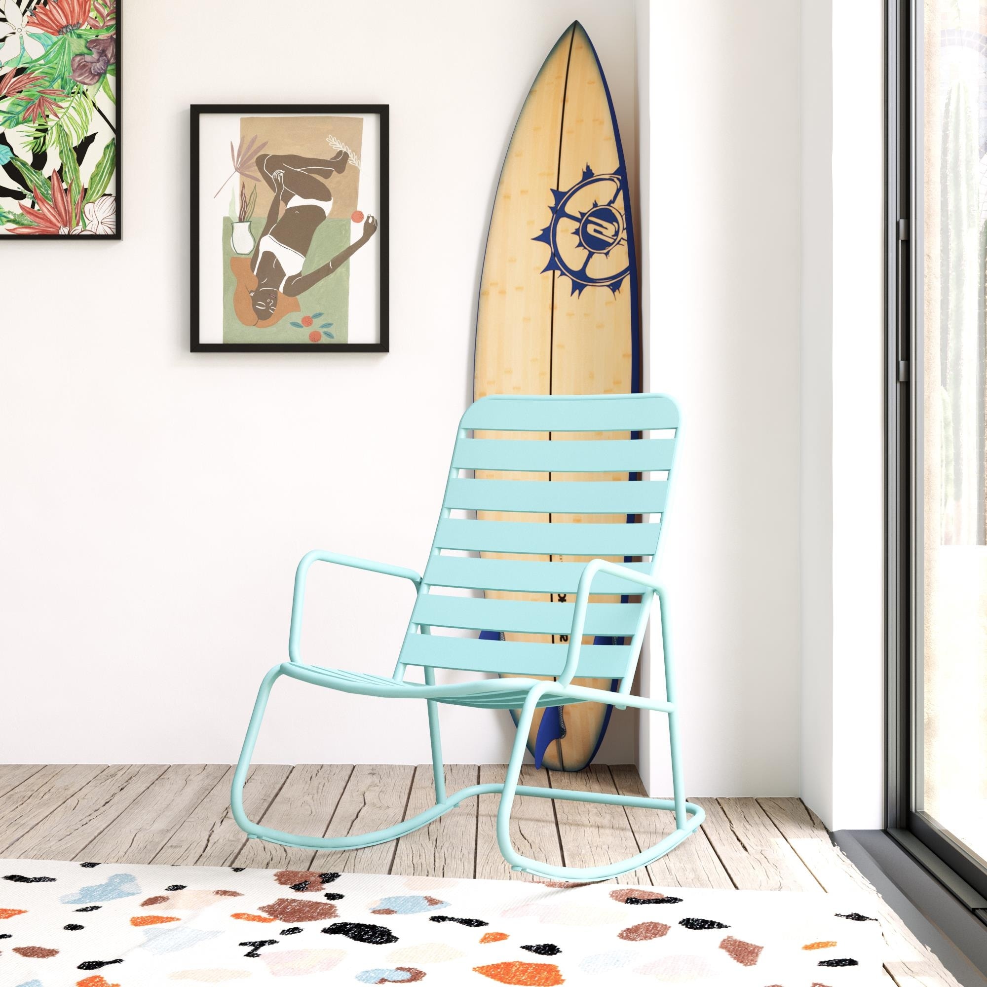 Novogratz poolside collection roberta outdoor rocking chair best sale
