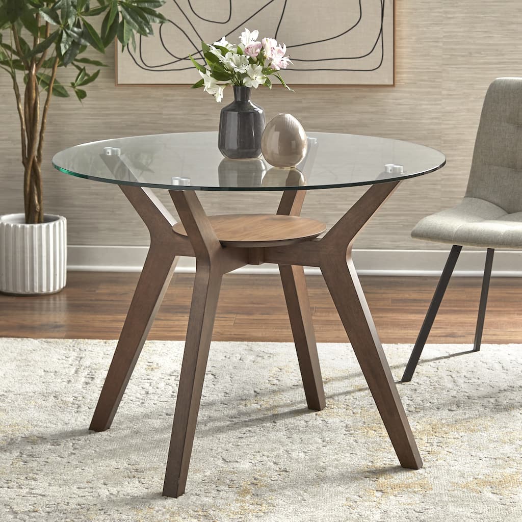 Lifestorey Everest Glass Top Dining Table
