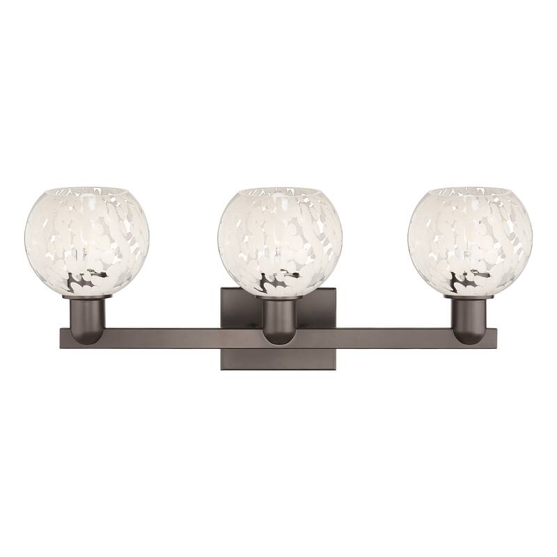 Innovations Lighting Endless Possibilities Arcadia - White Mouchette - 3 Light 25" Bath Vanity Light