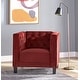 preview thumbnail 3 of 14, Lifestorey Modern Chesterfield Back Accent Chair Fig
