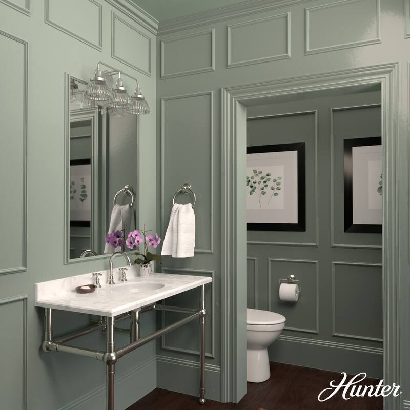Hunter Cypress Grove 3-Light Vanity Wall Light