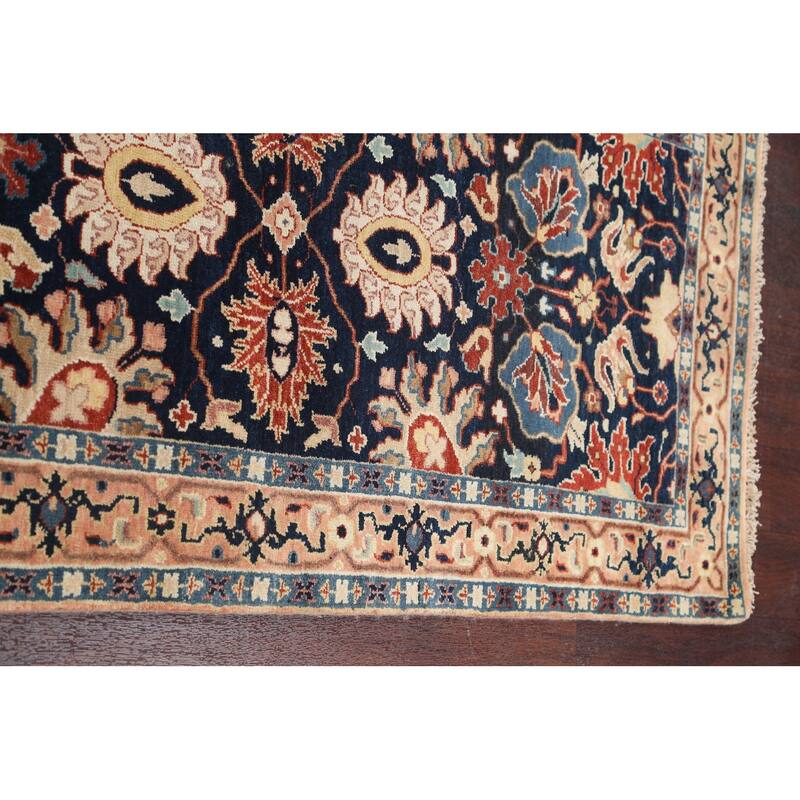 Vegetable Dye Floral Heriz Serapi Oriental Runner Rug Hand-knotted - 2'8" x 9'9"