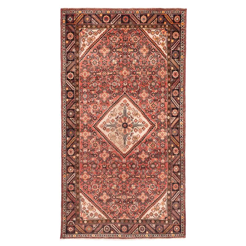 ECARPETGALLERY Hand-knotted Andelz Light Red Wool Rug - 5'4 x 9'9