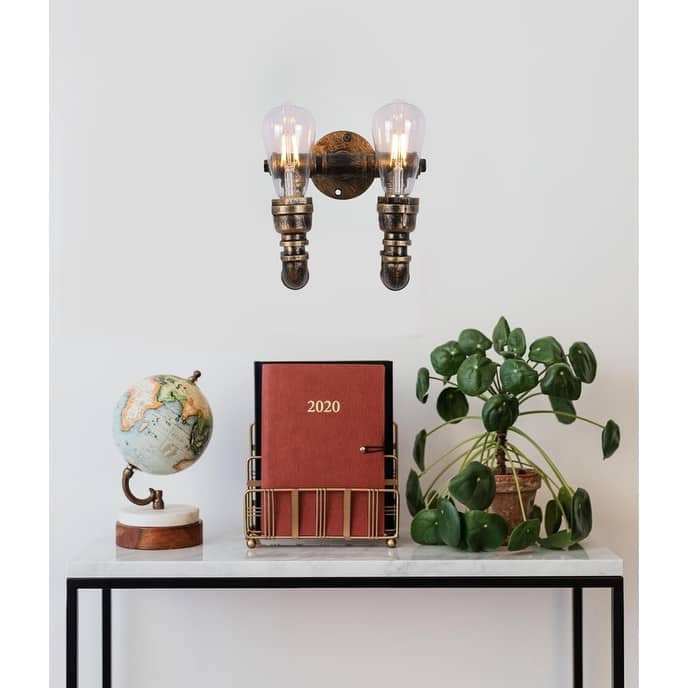 E27 Wall light sconces Black vintage lamp iron metal wall lighting