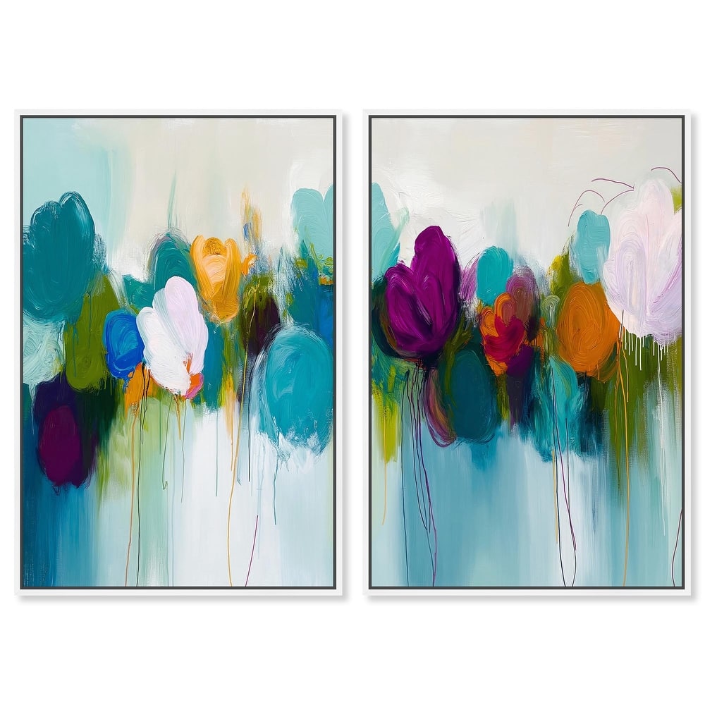 Expressive Flow II Canvas Set of 2 by Art Remedy