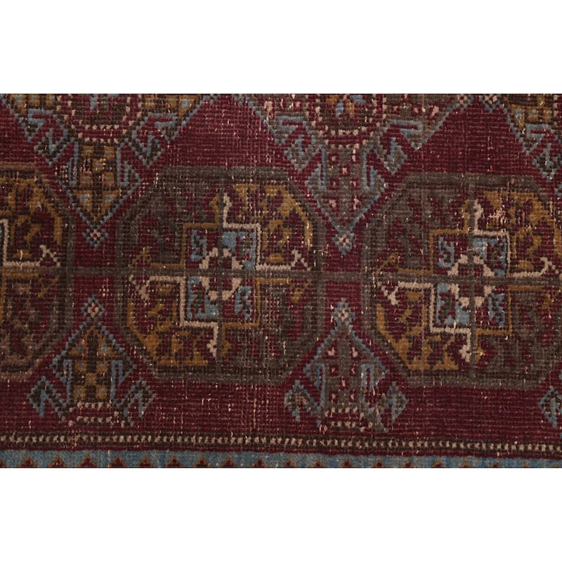 ECARPETGALLERY Hand-knotted Antalya Vintage Red Wool Rug - 4'3 x 7'4