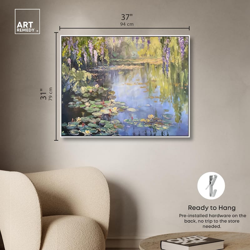 Lily Lagoon II Canvas by Art Remedy