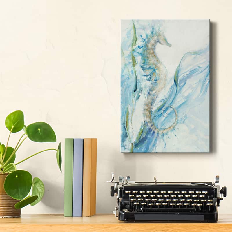 New Seahorse Premium Gallery Wrapped Canvas - Ready to Hang