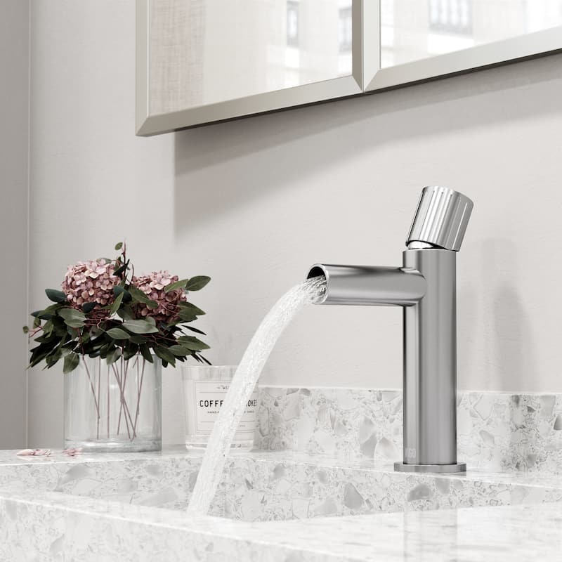 VIGO Ashford 8" H Single Handle Single Hole Bathroom Faucet