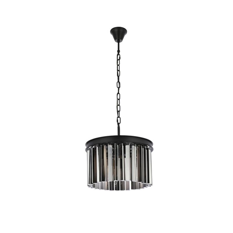 Royce Edge 3-Light Matte Black Pendant