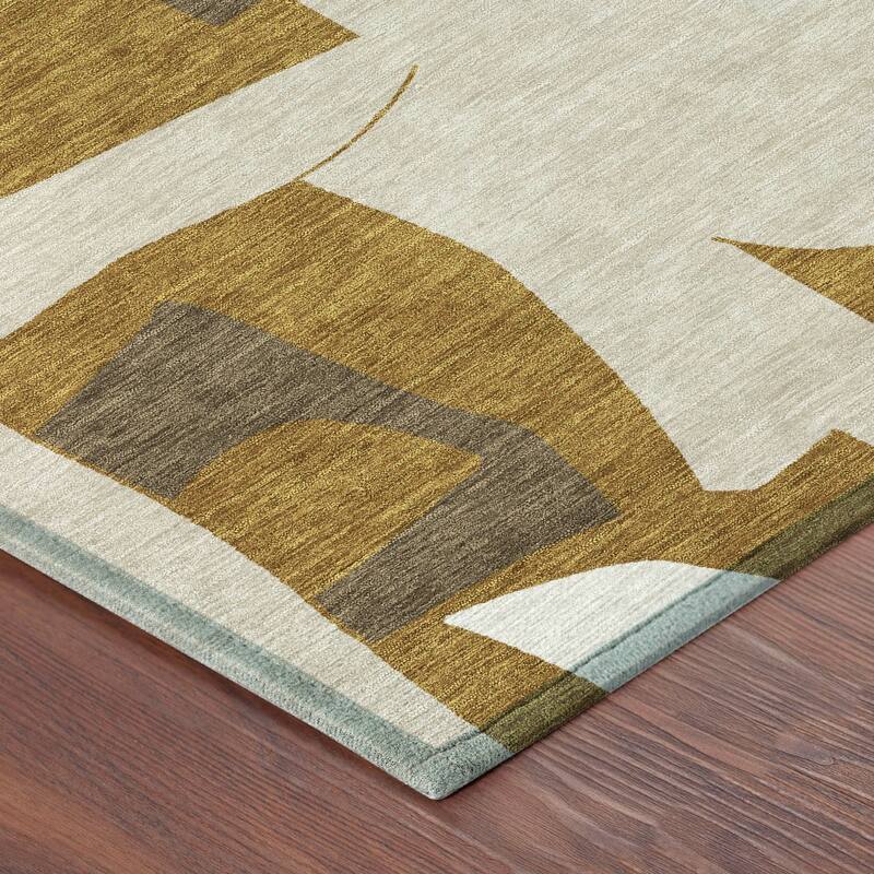 Machine Washable Indoor/ Outdoor Modern Crestone Chantille Rug