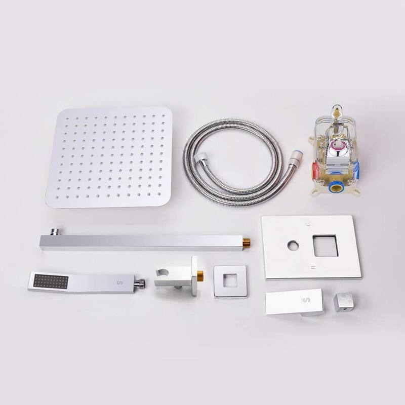 12" Rainfall Shower Head and handheld shower faucet