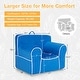 preview thumbnail 4 of 7, Kids Sofa Toddler Foam Filled Armchair w/ Velvet Fabric Baby