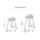 preview thumbnail 18 of 72, MH London Romboss Handmade Mango Wood Saddle Seat Stool