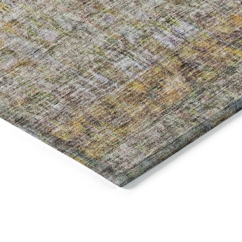 Machine Washable Indoor/ Outdoor Boho Ombre Chantille Rug