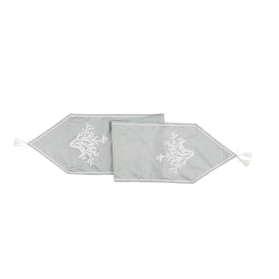 13" x 72" Seafoam Blue Coral Table Runner - 13" x 72"