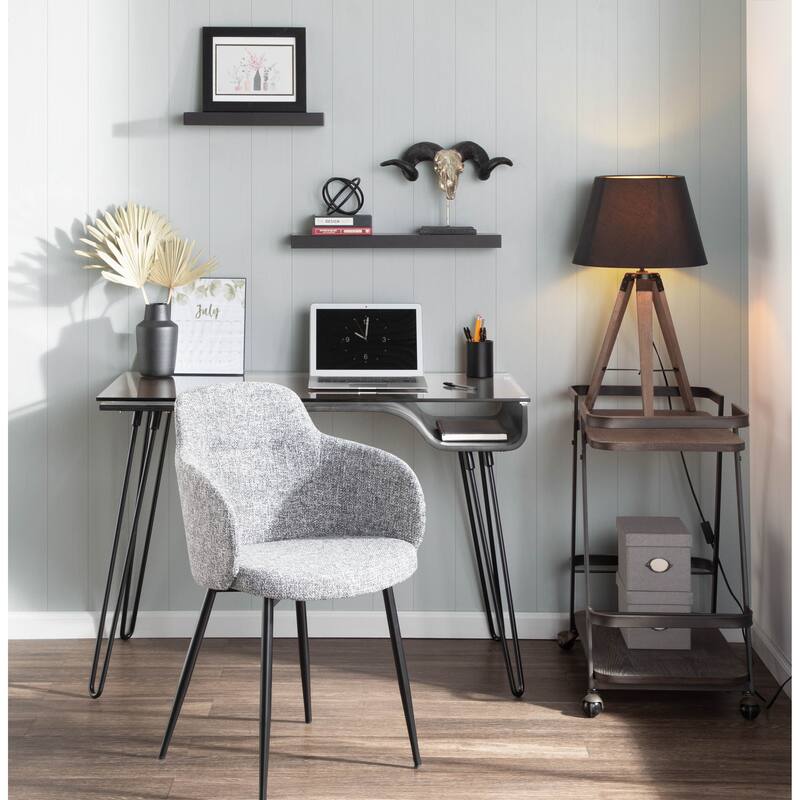 Carson Carrington Iglabo Dining/Accent Chair with Half-Lap Metal Legs (Set of 2)