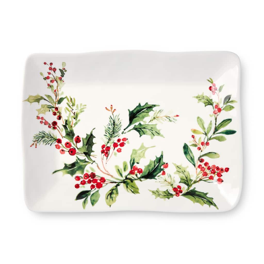 Certifed International Holly And Vines Deep Bowl 10.25" x 4.5" - 10.25 L x 10.25 W x 4.5 H