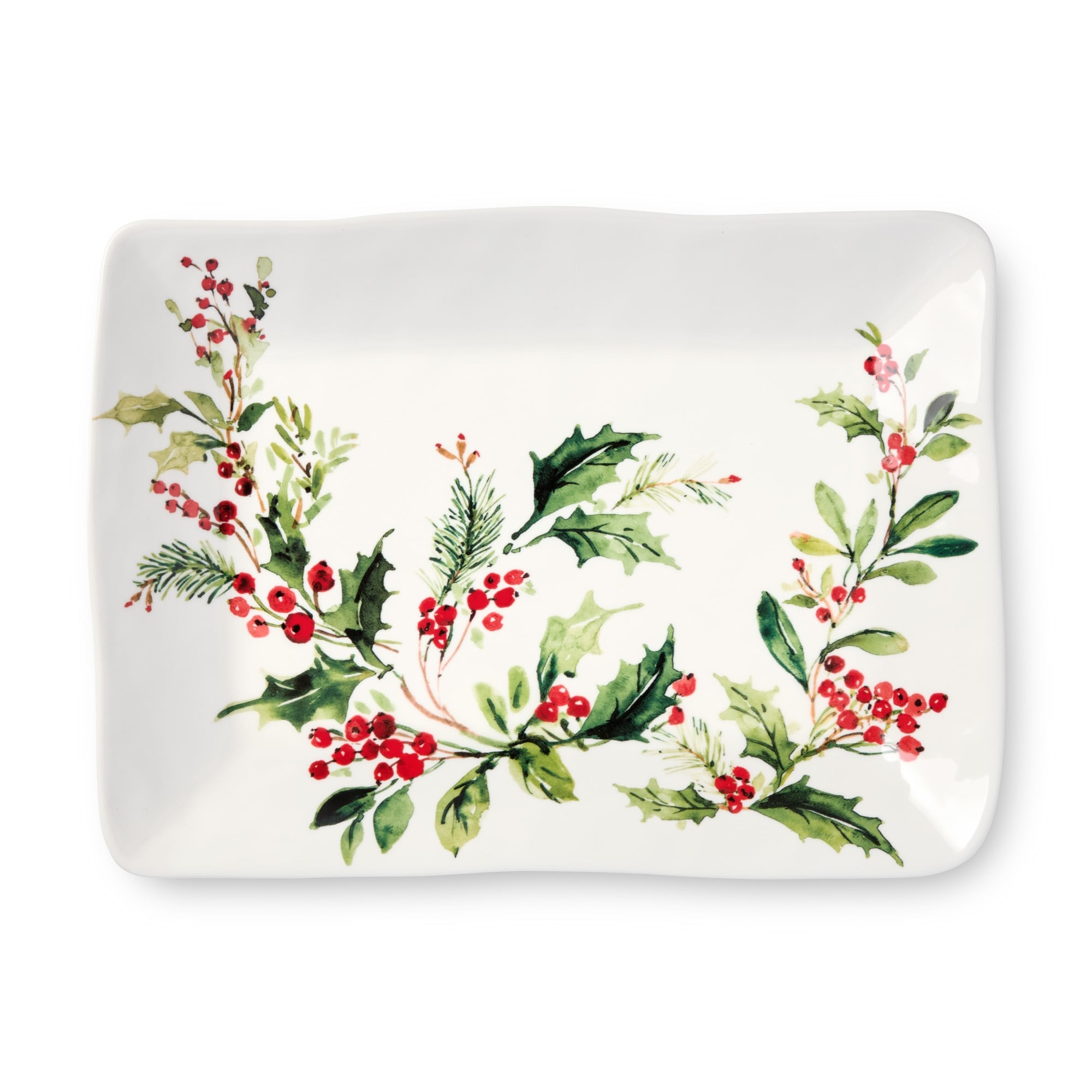 Certifed International Holly And Vines Deep Bowl 10.25" x 4.5" - 10.25 L x 10.25 W x 4.5 H