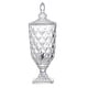 preview thumbnail 6 of 5, A&B Home Clear and Polished Silver 19-inch Diamond Pattern Lidded Drink Dispenser