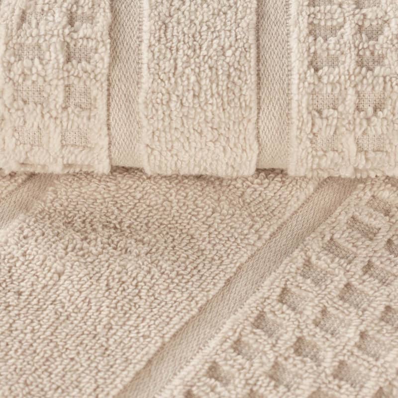 Superior Napa Zero Twist Cotton Soft Waffle Hand Towel Set of 6