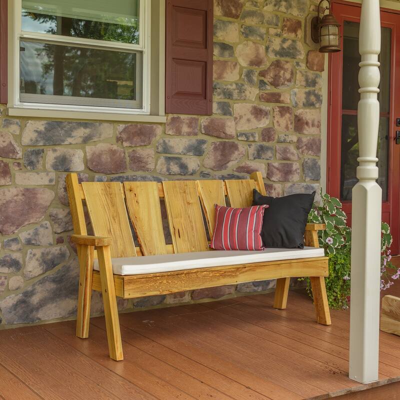 Live Edge Locust Wood 5' Timberland Garden Bench