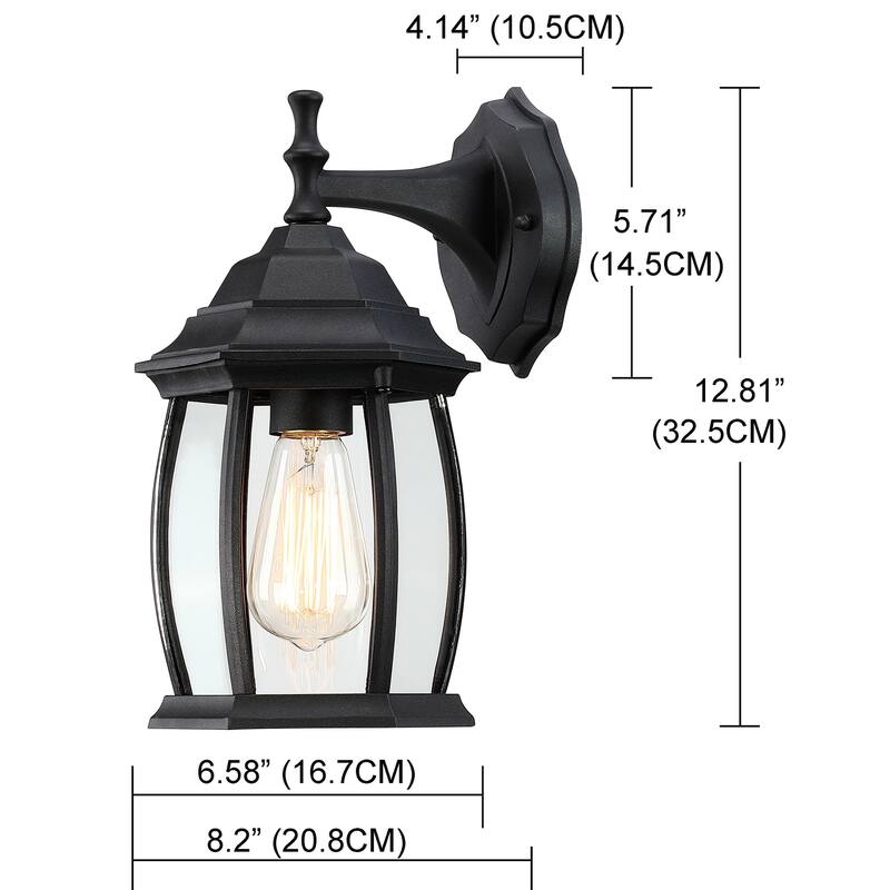 1-Outdoor Light Fixtures Wall Mount Exterior for Porch Patio Garden