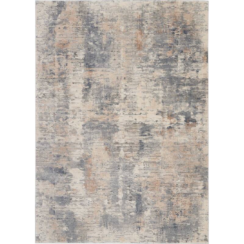 Rustic Textures Modern Transitional Abstract Area Rug
