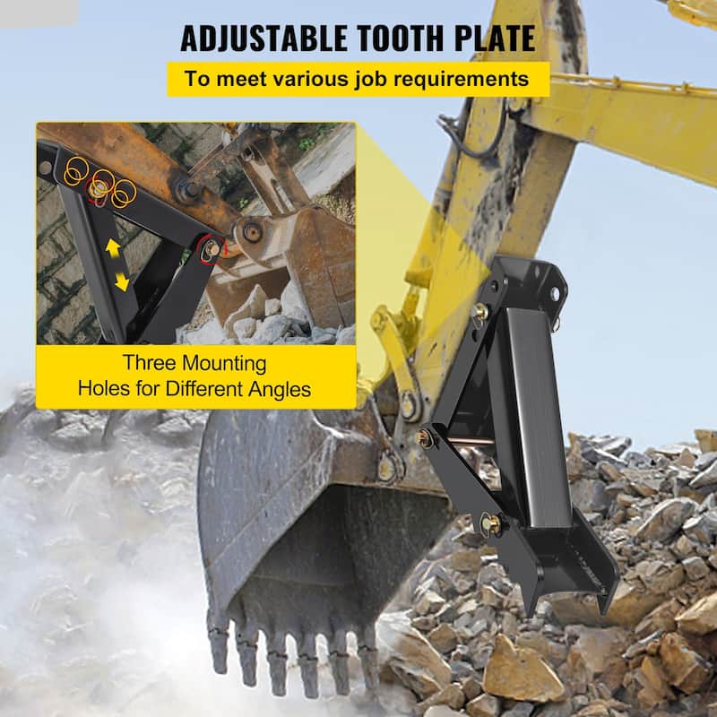UIMOSO Hydraulic Backhoe Thumb, 18 inch 1/2" Thickness Heavy Duty Excavator Thumb, Black Steel Weld On Thumb Attachments
