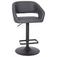 preview thumbnail 98 of 178, Vinyl Adjustable Height Barstool with Rounded Mid-Back